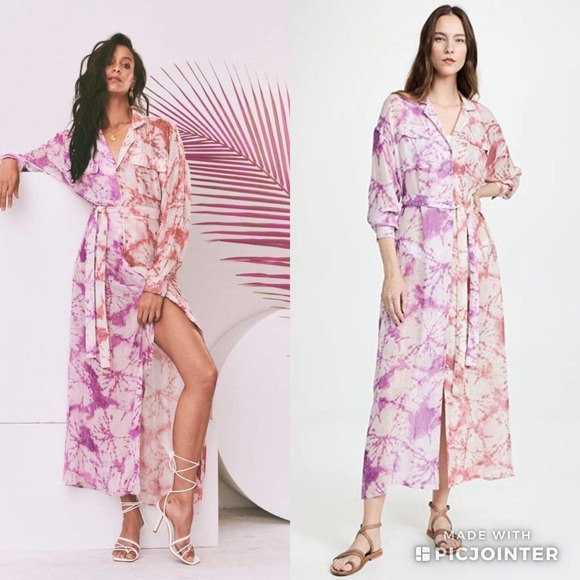 Rococo Sand Dresses & Skirts - Rococo Sand Ava Maxi Tie Dyed Long Kaftan Beach Dress